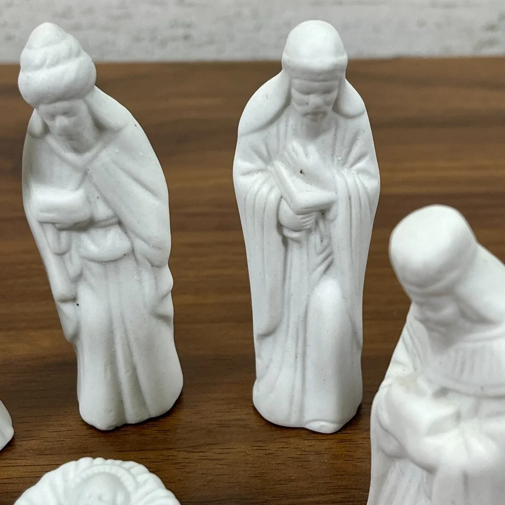 Vintage Ceramic Mold Nativity Scene Three Wise Men‎ Baby Jesus Joesph 1994 3